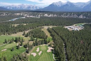 Banff Springs 6th Mountain Aerial